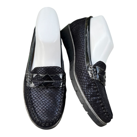 Yameiji Navy Blue loafers size 38 (7) - Picture 3 of 7